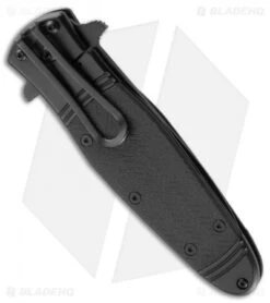 CRKT Bombastic Frame Lock Knife Black GFN (3.3" Black Serr) K345KKS 7 CRKT Bombastic Frame Lock Knife Black GFN (3.3" Black Serr) K345KKS -Blade HQ CRKT bombastic black serr K345KKS BHQ 51847 er side