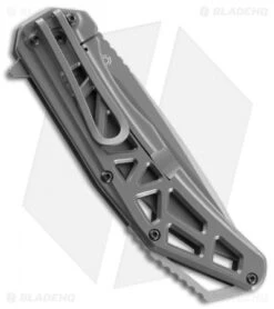 CRKT Gusset Frame Lock Knife Gray (3.5" Gray) K330GGP 7 CRKT Gusset Frame Lock Knife Gray (3.5" Gray) K330GGP -Blade HQ CRKT gusset K330GGP BHQ 51842 er side