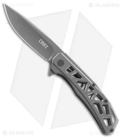 CRKT Gusset Frame Lock Knife Gray (3.5" Gray) K330GGP 3 CRKT Gusset Frame Lock Knife Gray (3.5" Gray) K330GGP