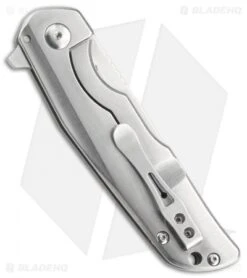 CRKT Liong Mah Remedy Frame Lock Flipper Knife (3.5" Satin) 3720 -Blade HQ CRKT remedy 3720 BHQ 51837 er side