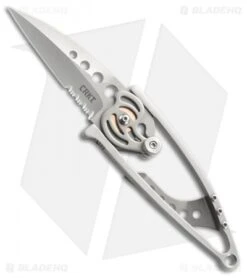 CRKT Van Hoy Snap Lock Folding Knife (2.5" Bead Blast Serr) 5112N