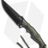 CRKT Tighe Breaker Fixed Blade Knife Green Paracord (4.25" Black Stonewash)1110 -Blade HQ CRKT tighe breaker green paracord black stonewash 1110 BHQ 51812 er