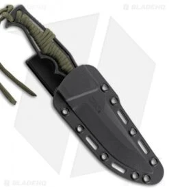CRKT Tighe Breaker Fixed Blade Knife Green Paracord (4.25" Black Stonewash)1110 7 CRKT Tighe Breaker Fixed Blade Knife Green Paracord (4.25" Black Stonewash)1110 -Blade HQ CRKT tighe breaker green paracord black stonewash 1110 BHQ 51812 er sheath