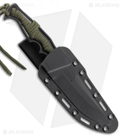 CRKT Tighe Breaker Fixed Blade Knife Green Paracord (4.25" Black Stonewash)1110 5 CRKT Tighe Breaker Fixed Blade Knife Green Paracord (4.25" Black Stonewash)1110 - Image 3