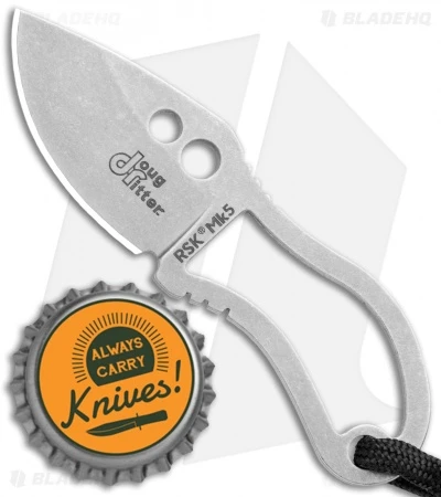 CRKT Doug Ritter RSK Mk5 Survival Fixed Blade Knife (1.8" Stonewash) DRMK5 6 CRKT Doug Ritter RSK Mk5 Survival Fixed Blade Knife (1.8" Stonewash) DRMK5 - Image 4