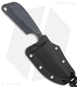 Flytanium Black Micarta + CRKT Folts Minimalist Persian Knife (2.25" Satin) -Blade HQ Flytanium Black Micarta CRKT Folts Minimalist Persian Satin BHQ 174899 jr sheath