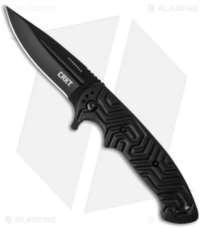 CRKT Acquisition Liner Lock Flipper Knife Black GRN (3.4" Black) 2037 3 CRKT Acquisition Liner Lock Flipper Knife Black GRN (3.4" Black) 2037