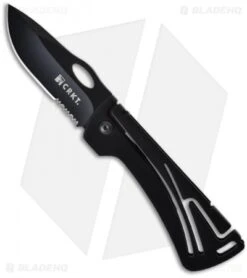 CRKT Klecker NIRK Lockback Knife (3.125" Black Serr) 5185
