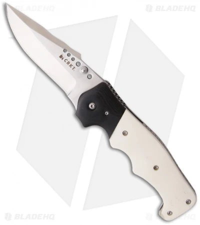 CRKT The Natural Spring Assisted Knife White Bone & G10 (3.88" Satin Plain) 7085 3 CRKT The Natural Spring Assisted Knife White Bone & G10 (3.88" Satin Plain) 7085