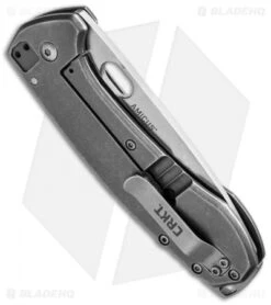 CRKT Vox Amicus Frame Lock Knife SS (3.375" Stonewash) 5445 -Blade HQ crkt amicus 5445 side cm