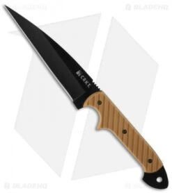 CRKT C/K Dragon Fixed Blade Knife Desert Tan G-10 (4.5" Black) 2010DK