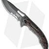 CRKT Ikoma Fossil Small Frame Lock Knife (3.41" Gray Serr) 5461 -Blade HQ crkt fossil 5461k cm