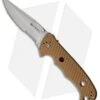 CRKT Hammond Cruiser Liner Lock Knife Tan (3.75" Bead Blast Serr) 7914DI -Blade HQ crkt hammond cruiser tan bb 7914DI BHQ 43825 dl