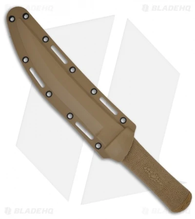 CRKT Hissatsu Knife Desert Tan Fixed Blade Tanto (7" Brown) 2907D 4 CRKT Hissatsu Knife Desert Tan Fixed Blade Tanto (7" Brown) 2907D - Image 2
