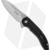 CRKT Ikoma Carajas Liner Lock Knife (3.12" Satin Serr) 5341 -Blade HQ crkt ikoma carajas 5341