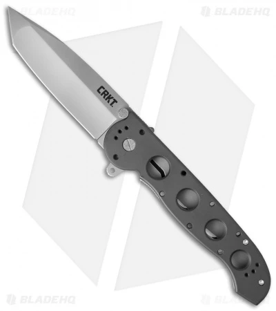 CRKT Kit Carson M16-04S Classic Tanto Flipper Knife Aluminum (3.875" Bead Blast) 3 CRKT Kit Carson M16-04S Classic Tanto Flipper Knife Aluminum (3.875" Bead Blast)