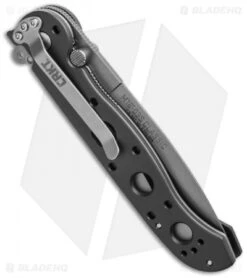 CRKT Kit Carson M16-03S Classic Spear Point Flipper Knife Al (3.5" Bead Blast) -Blade HQ crkt m16 03s side cm