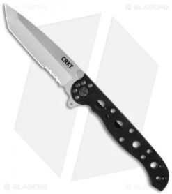 CRKT Carson M16-10S Tanto Flipper Knife + Bottle Opener (3" Bead Blast Serr) -Blade HQ crkt m16 10s knife cm