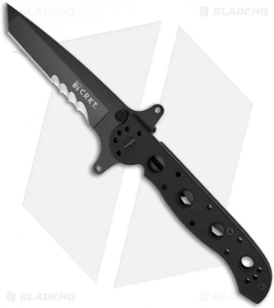 CRKT Carson M16-13SFG Special Forces Tanto Flipper Knife G-10 (3.5" Black Serr) 3 CRKT Carson M16-13SFG Special Forces Tanto Flipper Knife G-10 (3.5" Black Serr)