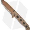 CRKT Carson M16-14D Desert Camo Tanto Flipper Knife Aluminum (3.875" Tan Serr) -Blade HQ crkt m16 14d desert big dog