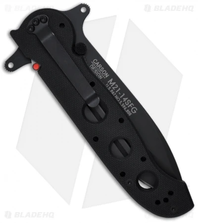 CRKT Carson M21-14SFG Special Forces G-10 Folding Knife (3.875" Black Serr) 4 CRKT Carson M21-14SFG Special Forces G-10 Folding Knife (3.875" Black Serr) - Image 2
