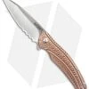 CRKT Ken Onion Ripple Bronze Folding Knife (3.16" Satin Serr) K406BXS 2 CRKT Ken Onion Ripple Bronze Folding Knife (3.16" Satin Serr) K406BXS -Blade HQ crkt onion ripple bronze k406bxs cm