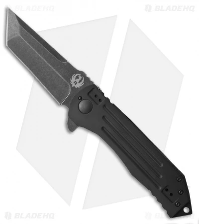 CRKT Ruger Knives 2-Stage Tanto Flipper Knife (4" Black SW) R2101K 3 CRKT Ruger Knives 2-Stage Tanto Flipper Knife (4" Black SW) R2101K