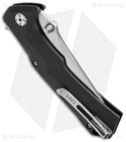 CRKT Tighe Tac Two Clip Point Flipper Button Lock Knife GRN (3.38" Satin) 5230 -Blade HQ crkt tighe tac two 5230 side cm
