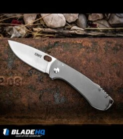 CRKT Vox Amicus Frame Lock Knife SS (3.375" Stonewash) 5445X *Factory Second -Blade HQ crkt vox amicus factory second 5445X BHQ 74567 dl