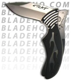 CRKT Fulcrum Flame Folding Knife (2.75" Satin) 7406 7 CRKT Fulcrum Flame Folding Knife (2.75" Satin) 7406 -Blade HQ crktfulcrumcarvedinprocess