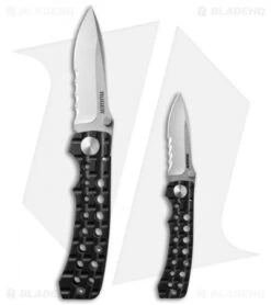 CRKT Ruger Knives Go-N-Heavy Compact Knife (3.5" Stonewash Serr) R1804 -Blade HQ ruger knives r1804 size cm